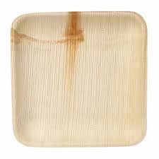 8 Inch Square Areca Leaf Plates