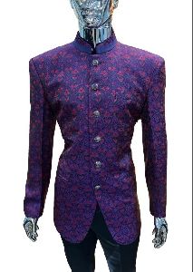 Self Print Jodhpuri Suit