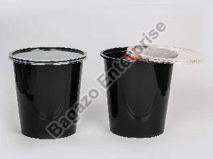 1000ml Flat Black Plastic Container