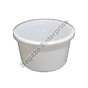 1000ml Flat White Plastic Container