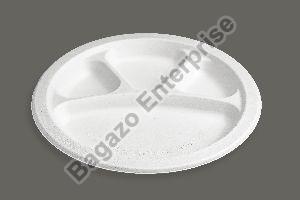 11 Inch 4 CP Round Bagasse Plate