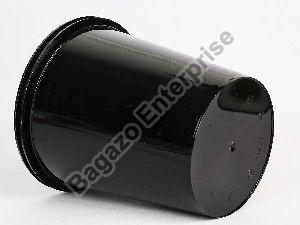 1500ml Black Round Plastic Container