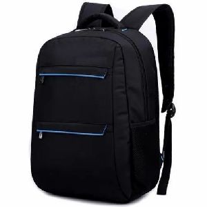 Polyester Black Laptop Backpack