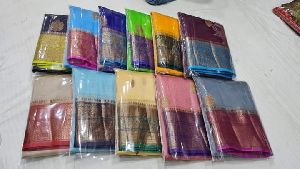 Pure kora silk handloom Banarasi saree