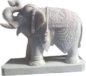elephant marble statues