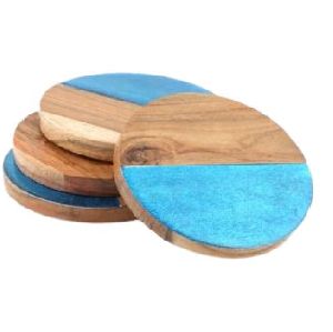 Wooden Resin Coaster