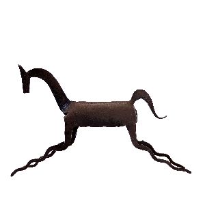 Wrought Iron Running Horse Figurine