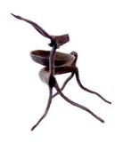 Wrought Iron Standing Tribal Deer Candle Stand