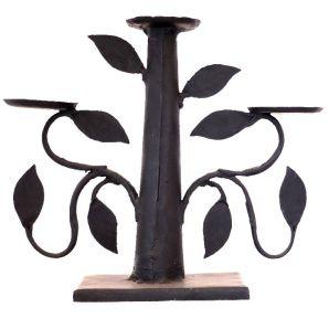 Wrought Iron Tree Shaped Candle Stand