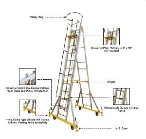 Aluminium Telescopic Movable Extension Ladder
