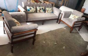 Sagwan Wooden Sofa Set