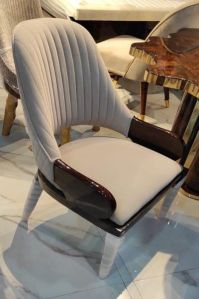 Wooden Velvet Dining Chair