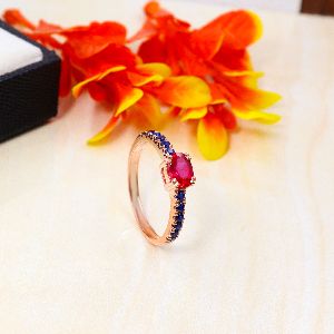 Ruby & Blue Sapphire Ring