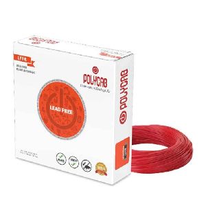 Polycab 0.75 Sqmm 90m Red Single Core FRLF Multistrand PVC Insulated Unsheathed Industrial Cable