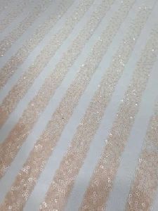 Golden Silver Shaded Sequin Fabric