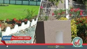 Compound Wall and Garden Curbing