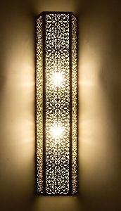 Green Glass Moroccan Wall Sconce