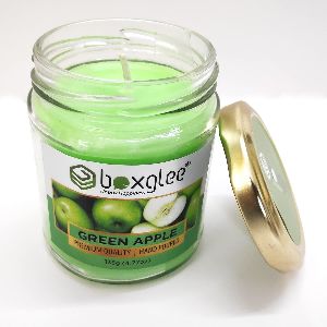 Scented Glass Jar Candle Green Apple