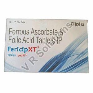 Fericip XT Ferrous Ascorbate Folic Acid Tablets IP