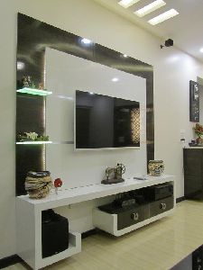 Plywood Wall Mounted Lcd Unit