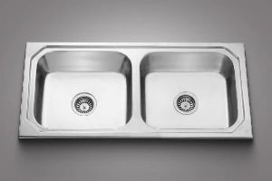 Pressed Double Bowl Sink 02