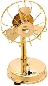 Miniature brass fan