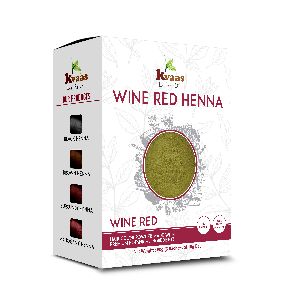 Wine Red Henna Hair Color