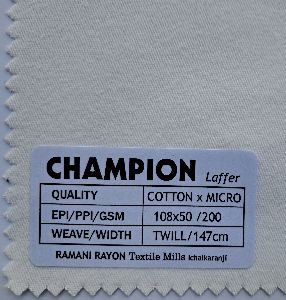 cotton x micro twill rfd pitch finish shirting fabrics