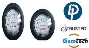 GEMTECH Mini Differential Pressure Gauge