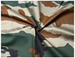 camouflage printed fabric