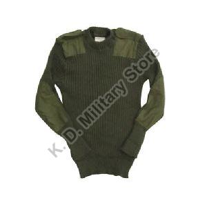 Knitted Military Pullover