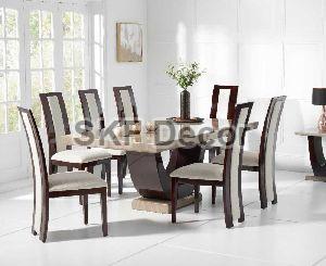 7 Seater Granite Top Dining Table Set