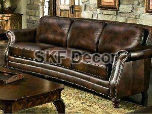 Leather Nailhead Sofa