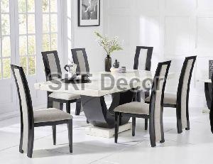 Modern Granite Top Dining Table Set
