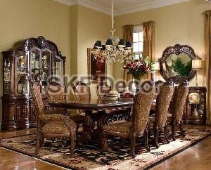Stylish Antique Dining Table Set