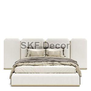 White Leather King Size Bed