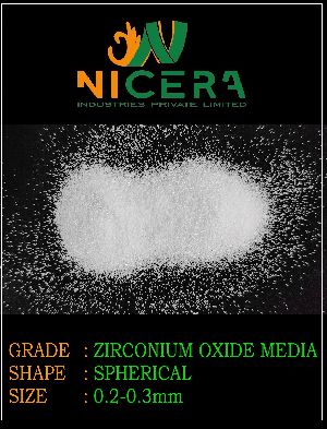 0.2-0.3mm Yttrium Stabilized Zirconium Oxide Beads
