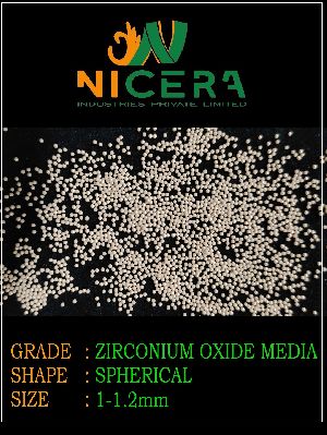1.0-1.2mm Ceria Stabilized Zirconium Oxide Beads