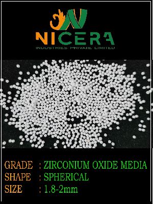 1.8-2mm Yttrium Stabilized Zirconium Oxide Beads
