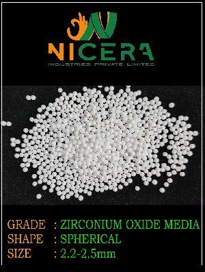 2.2-2.5mm Yttrium Stabilized Zirconium Oxide Beads