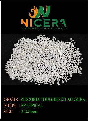 2-2.5mm Zirconia Toughened Alumina Media
