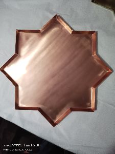 Star charger plates copper finished