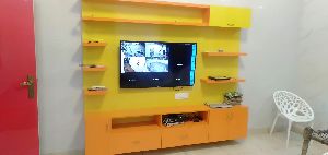 Wooden Wall Tv Unit