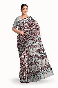 Block Printed Sarees