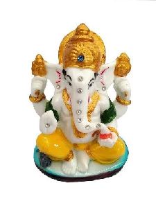 4 Feet Marble Ganesha Statue