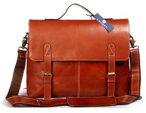 15 Inch Genuine Leather Briefcase Bag