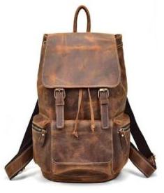 Buffalo Leather Handmade Unisex Backpack