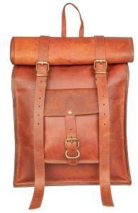 Goat Leather Rolling Backpack