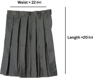 Gray kendriya vidyalaya skirt