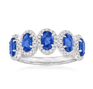 blue sapphire diamond rings